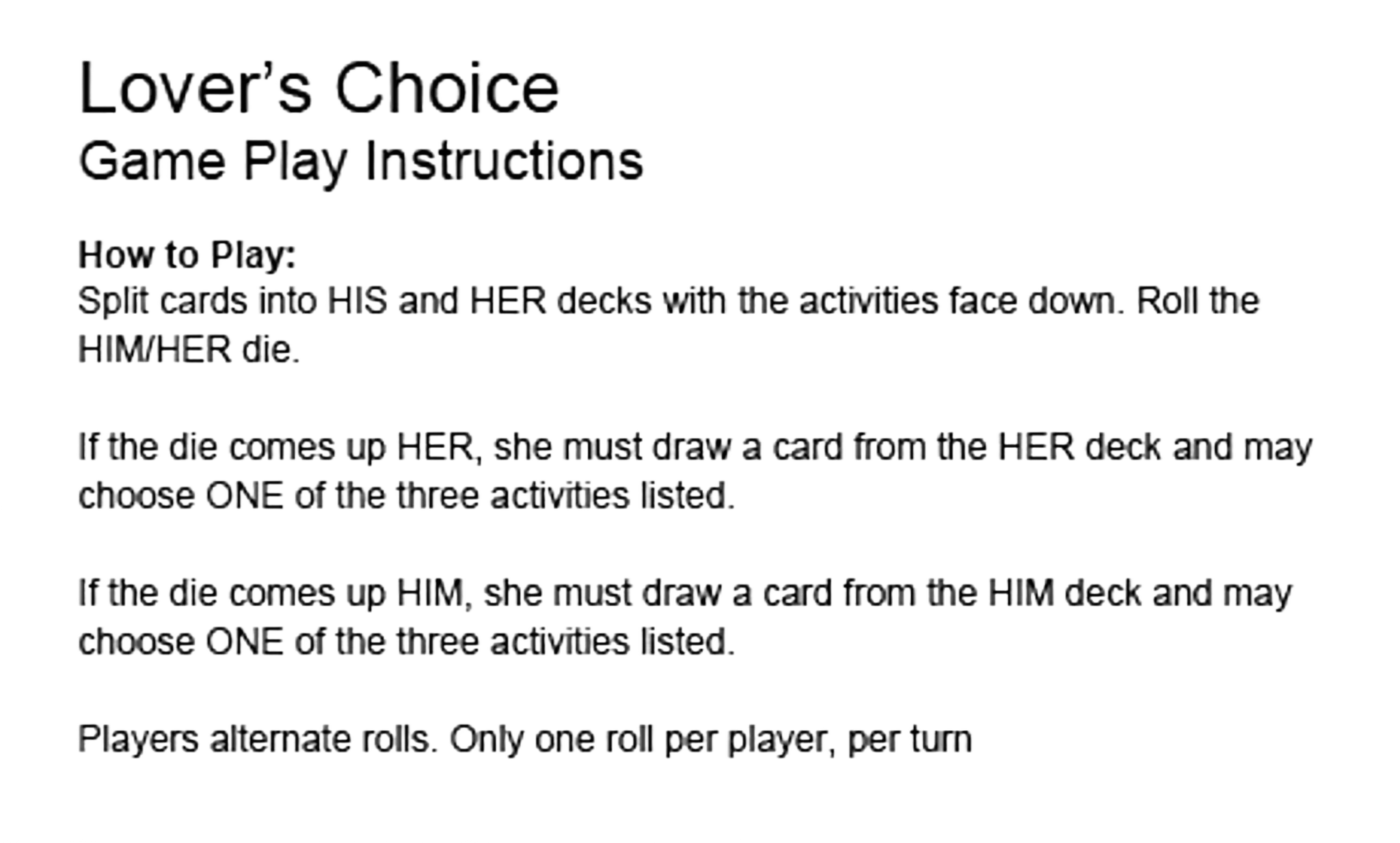 BEHIND CLOSED DOORS LOVER'S CHOICE Little Genie