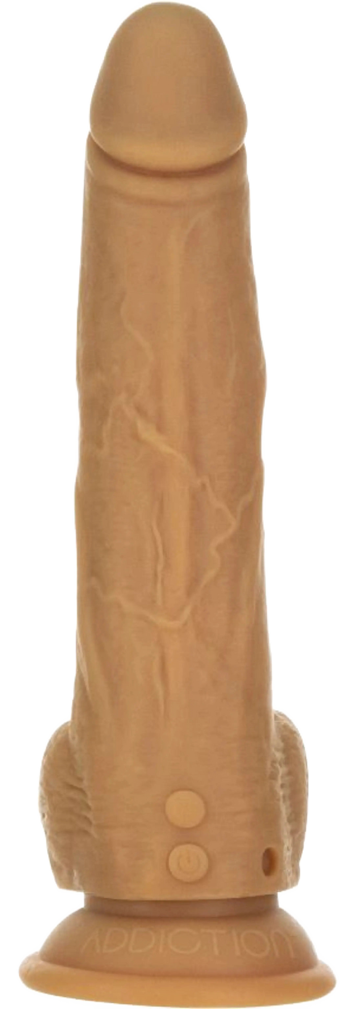 NAKED ADDICTION 9IN CARAMEL THRUSTING DONG W/ REMOTE BMS Enterprises