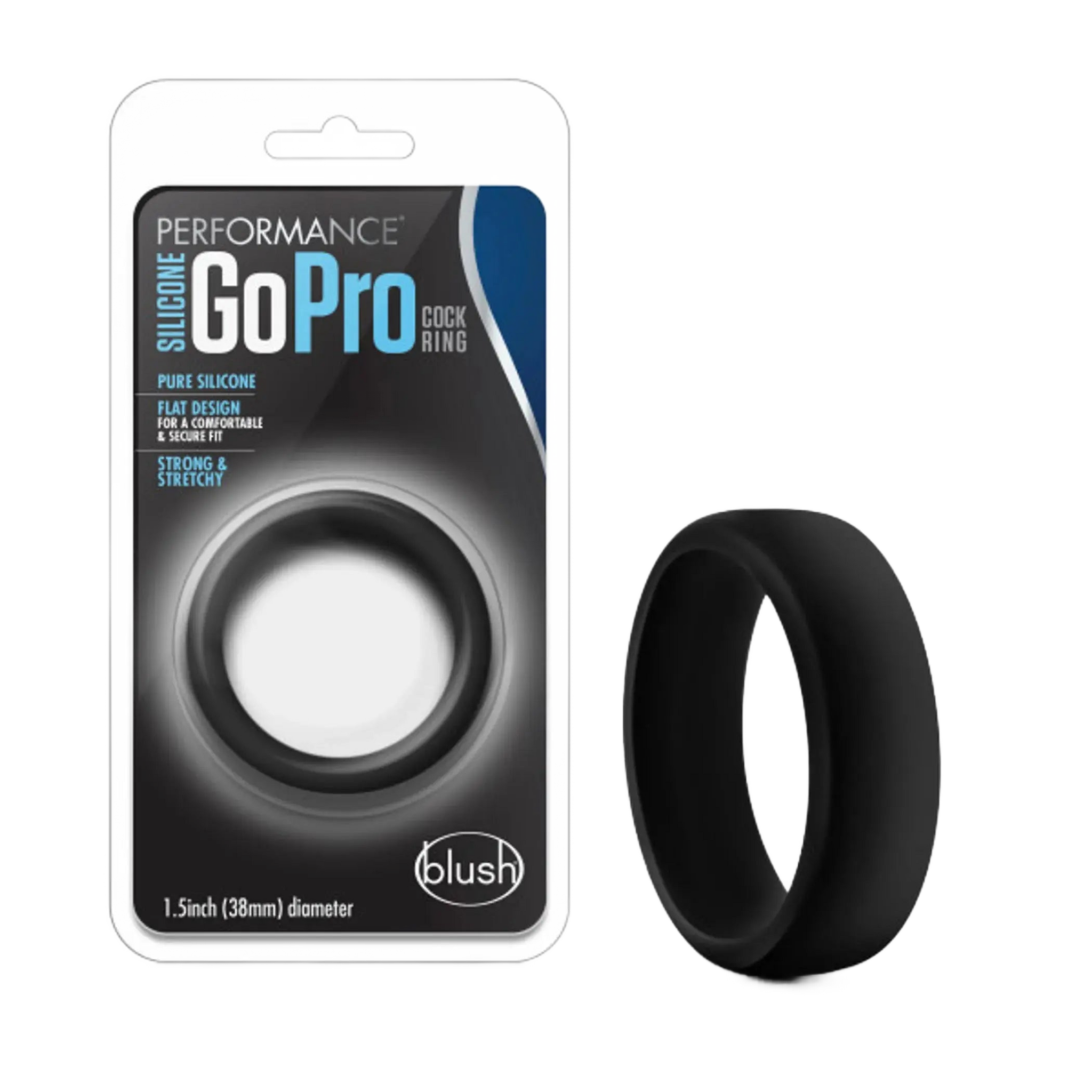 PERFORMANCE SILICONE GO PRO COCK RING BLACK Blush Novelties