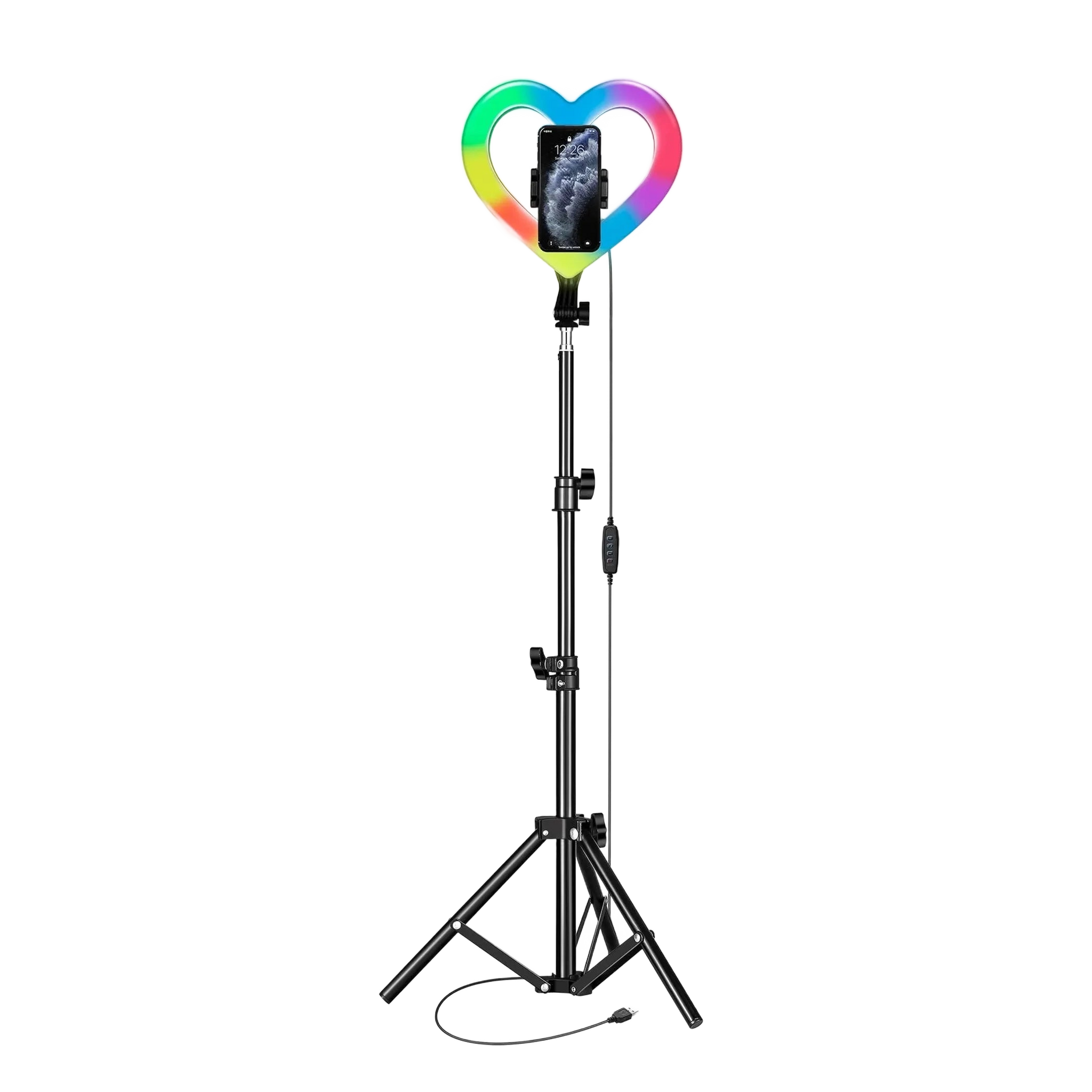 PRO Live Stream 10" Heart Ring Light with RGB (SC-2330RGB) Supersonic