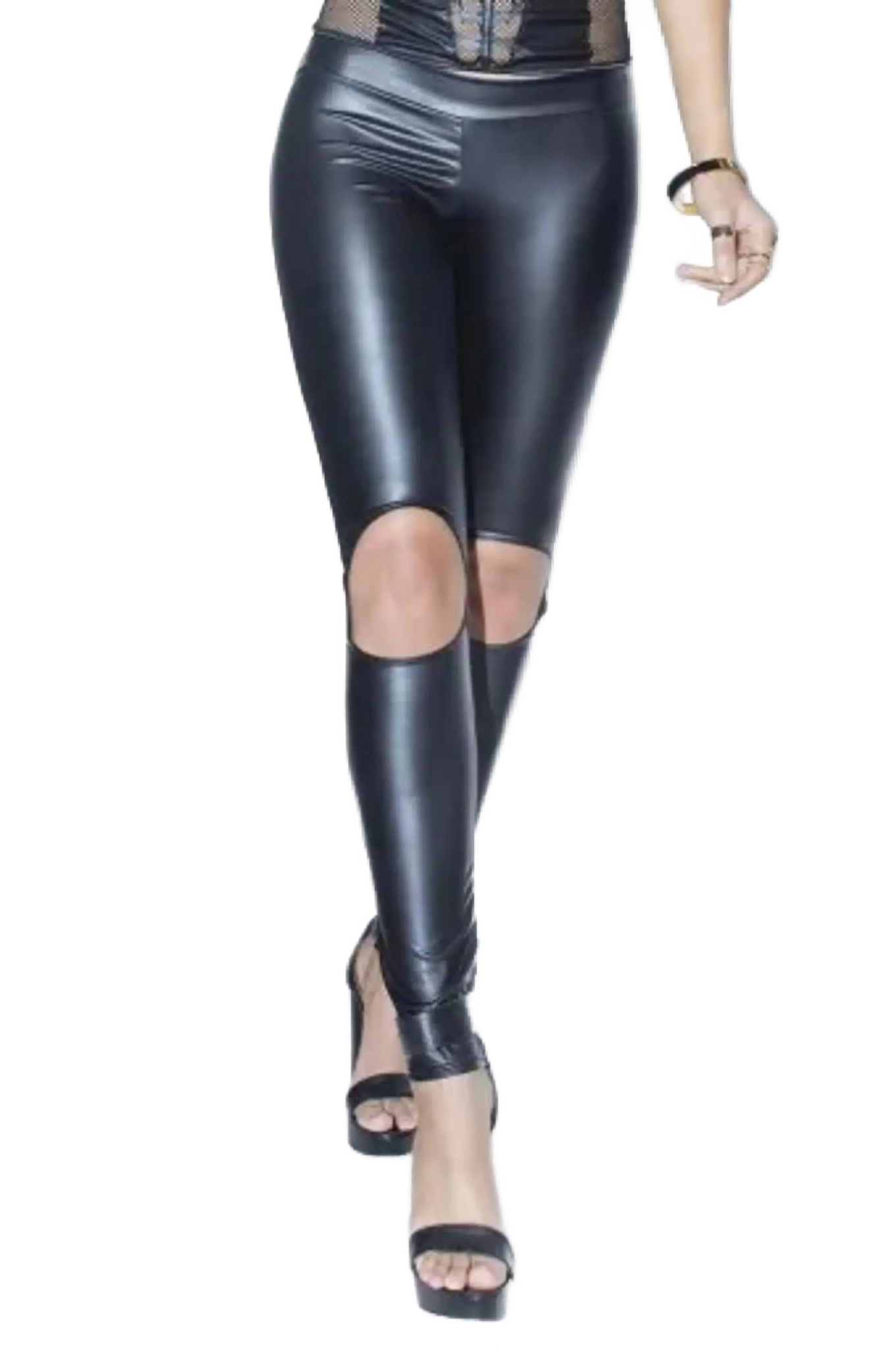 Coquette Wet Look Pant - Color: Black | Pack Of: 1 | Style: Clothing Coquette