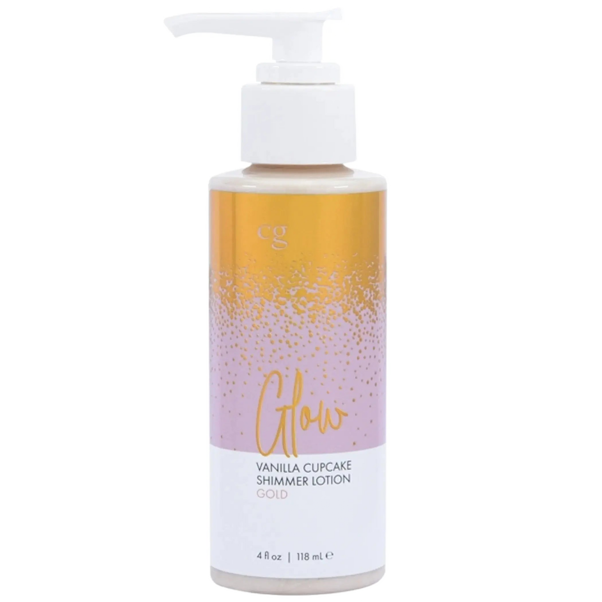GLOW VANILLA CUPCAKE SHIMMER LOTION GOLD 4 FL OZ Classic Brands