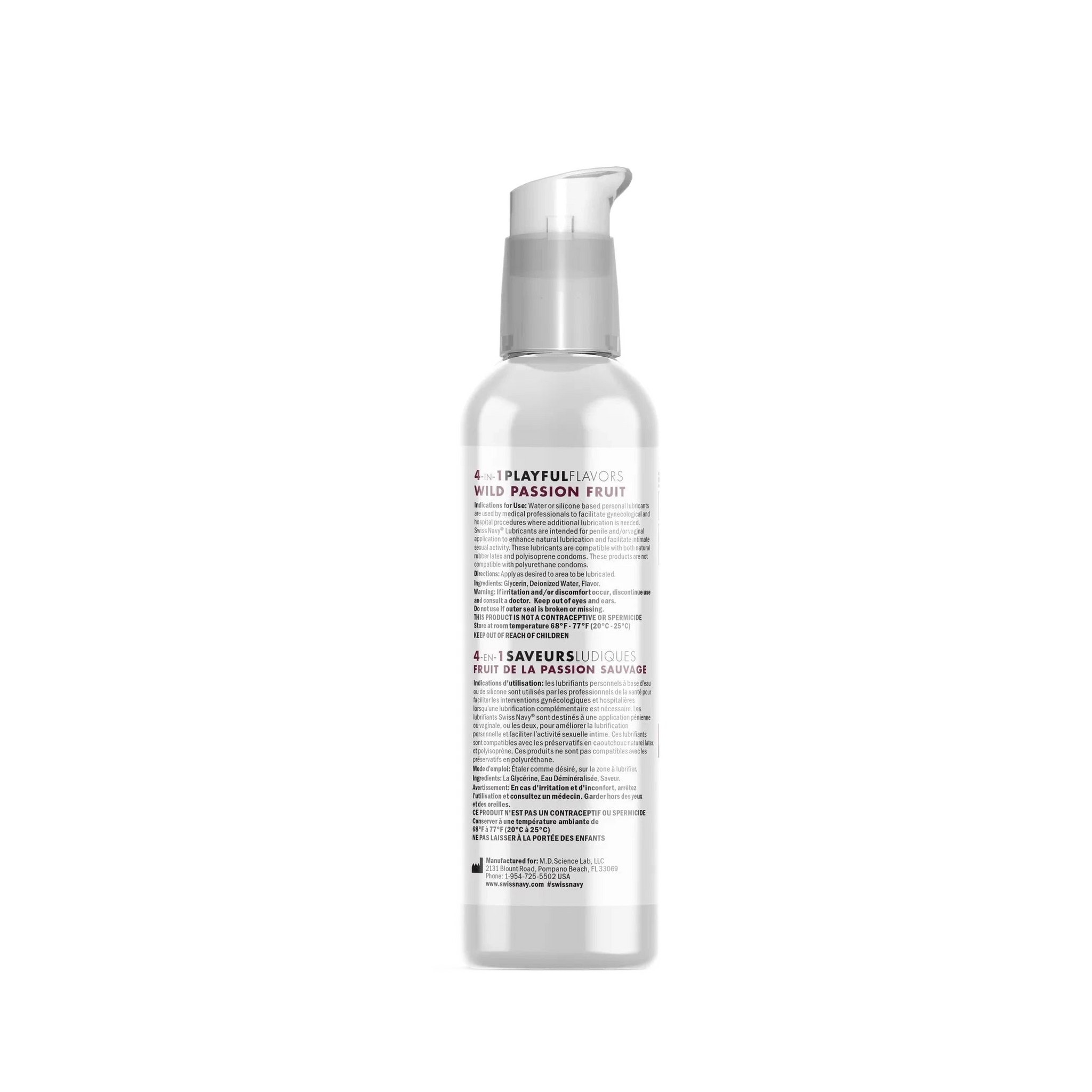 SWISS NAVY 4 IN 1 PLAYFUL FLAVORS WILD PASSION FRUIT 4OZ MD Science