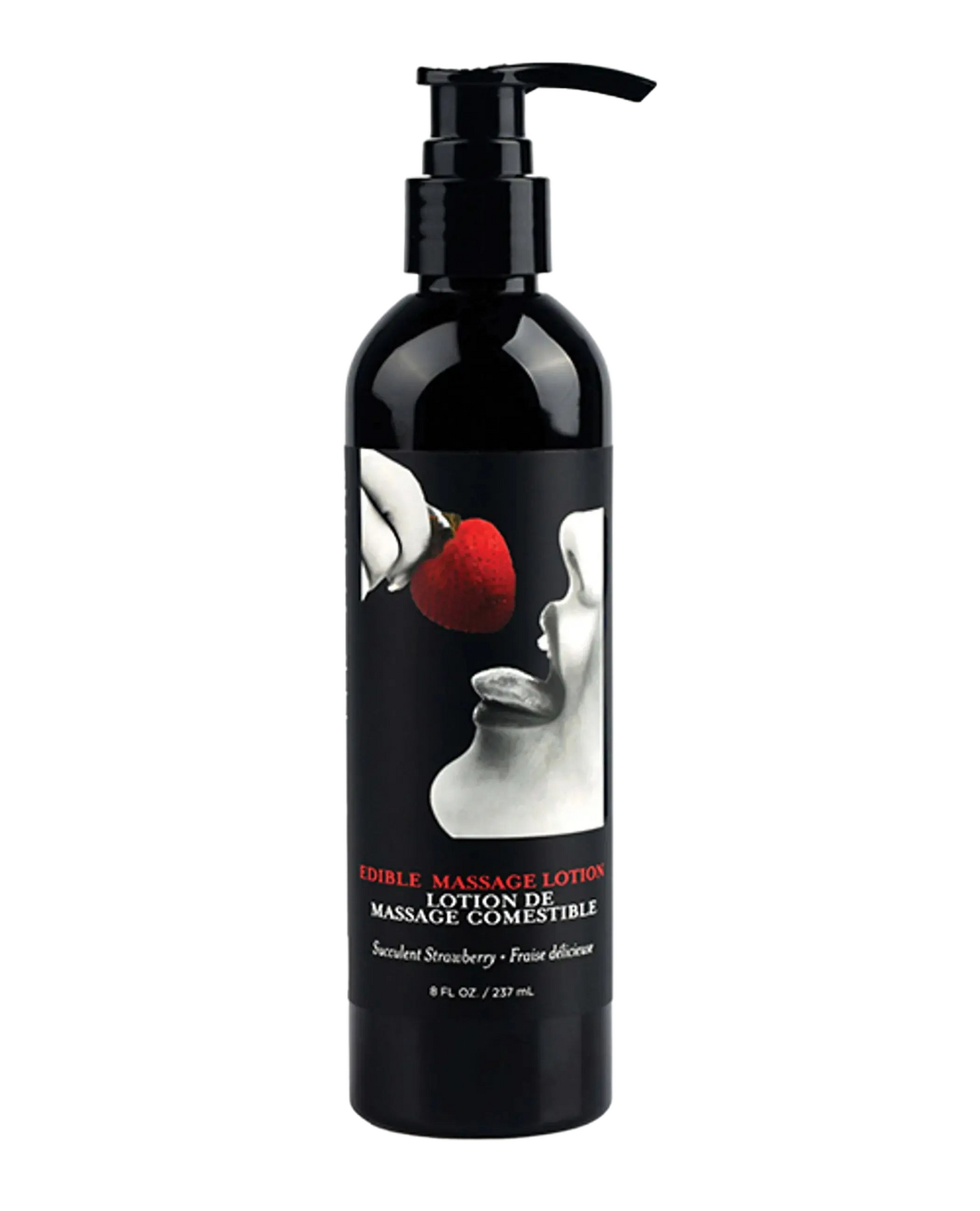 EDIBLE MASSAGE LOTION STRAWBERRY 8OZ Earthly Body