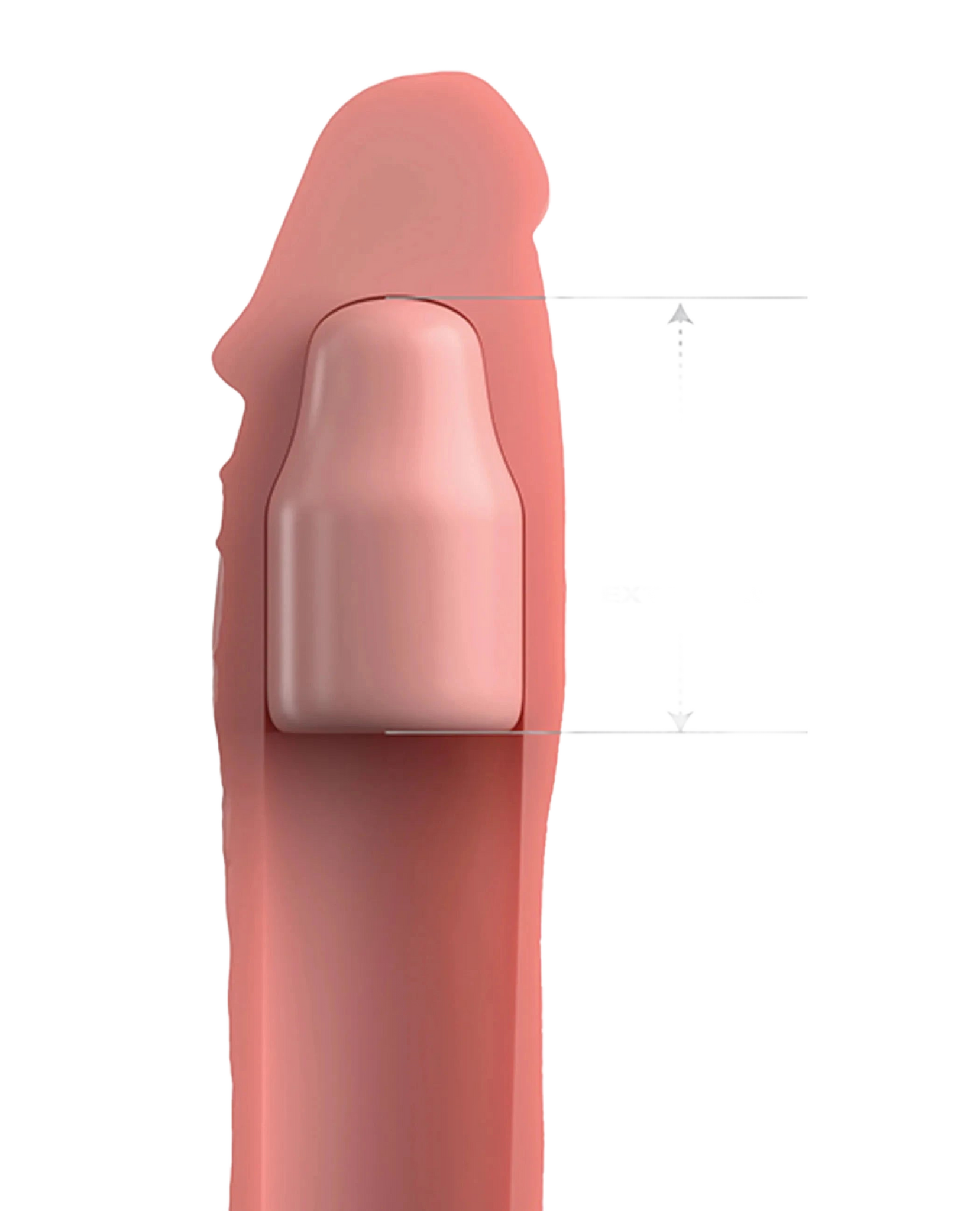 FANTASY X-TENSIONS ELITE 8IN SLEEVE W/ 2IN PLUG LIGHT Pipedream Products