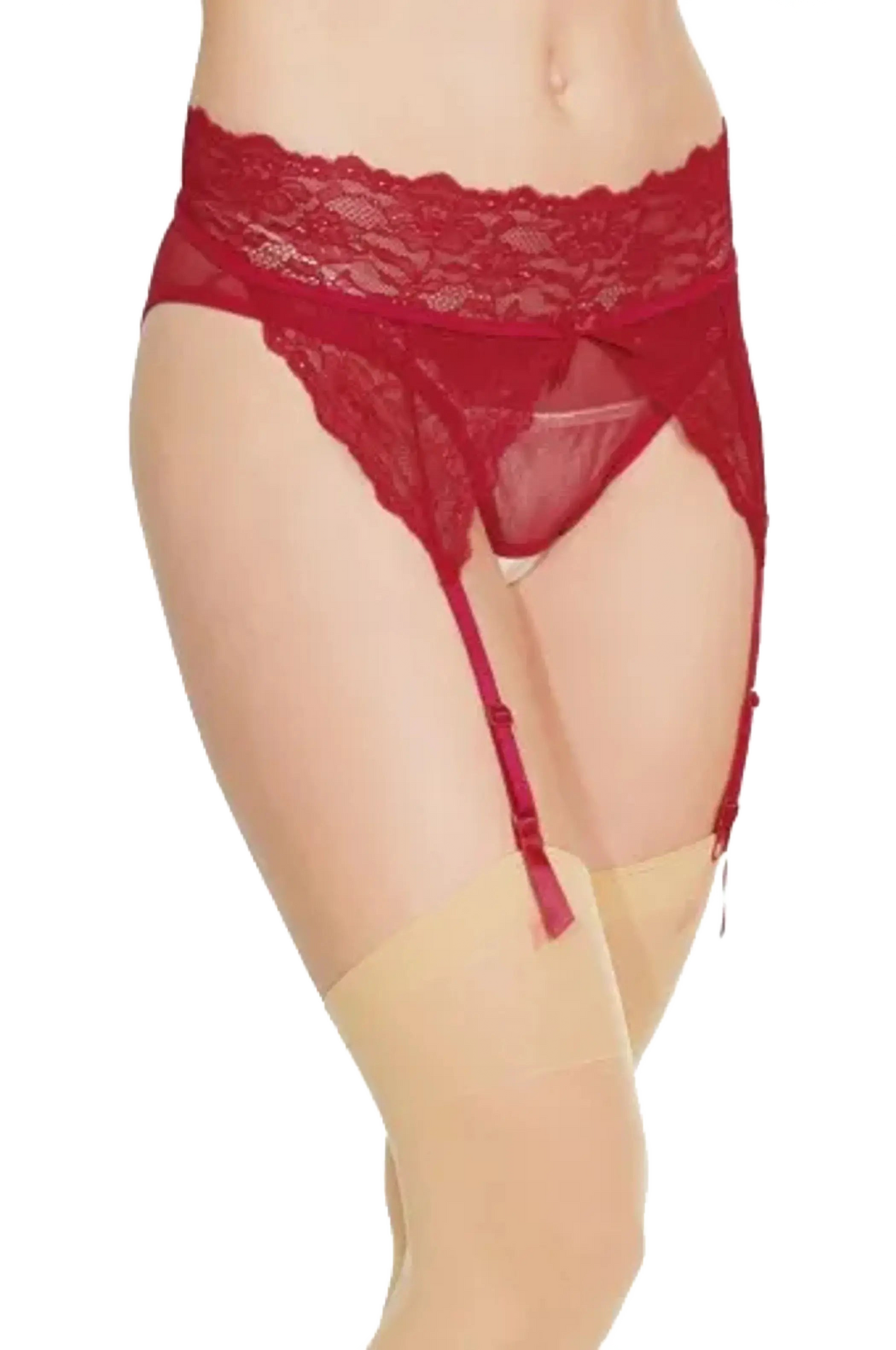 Coquette Crotchless Panty With Attached Garter Coquette