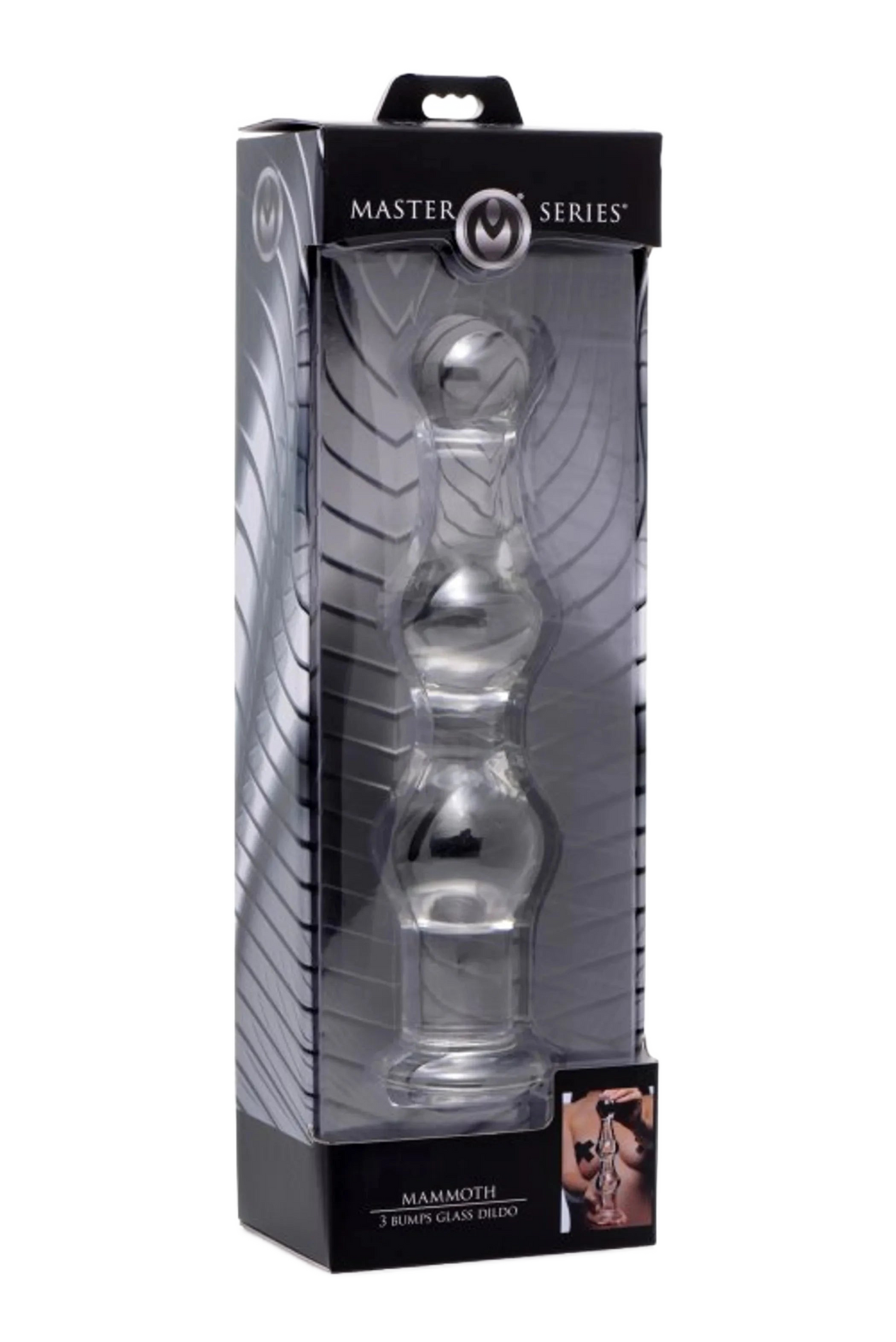 MASTER SERIES MAMMOTH 3 BUMPS GLASS DILDO XR Brands