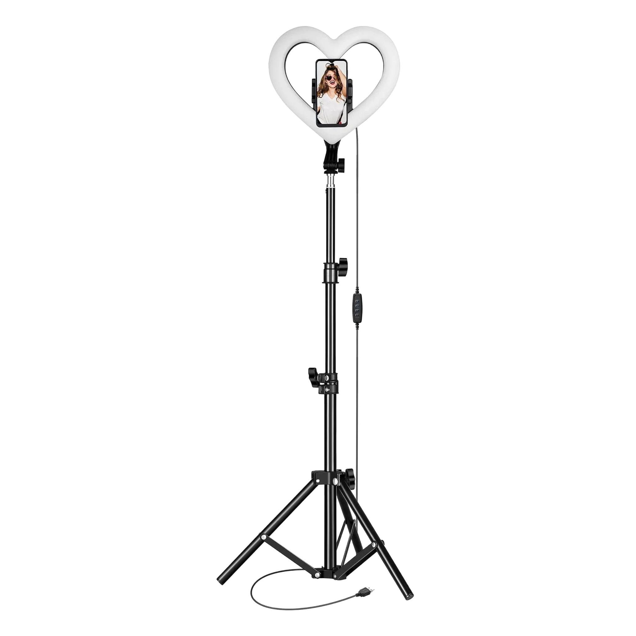 PRO Live Stream 10" Heart Shaped Selfie Ring Light (SC-2310SRH) Supersonic