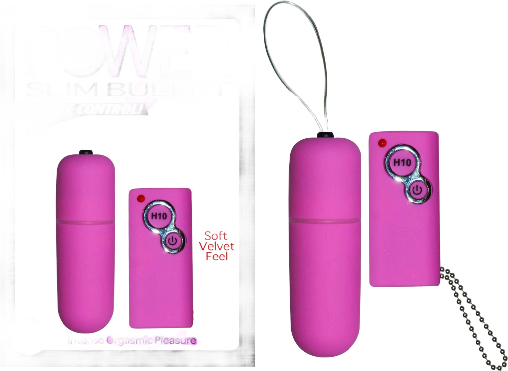 POWER SLIM BULLET REMOTE CONTROL PINK Nasstoys