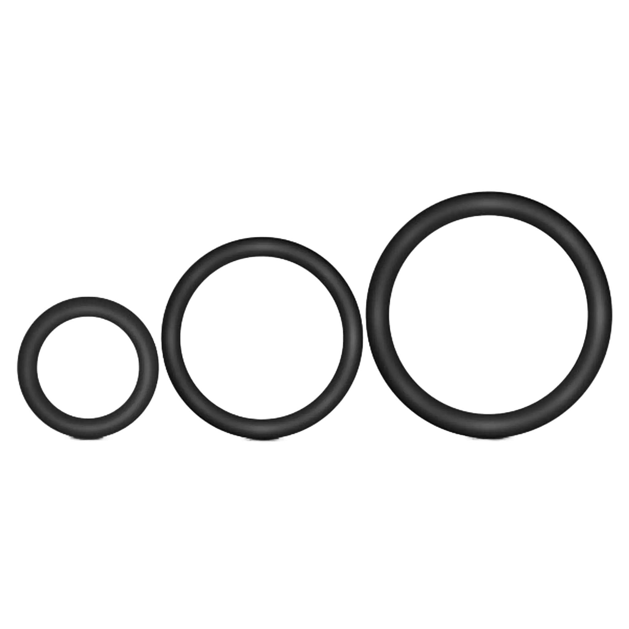 PERFORMANCE VS4 PURE PREMIUM SILICONE COCKRING SET BLACK Blush Novelties