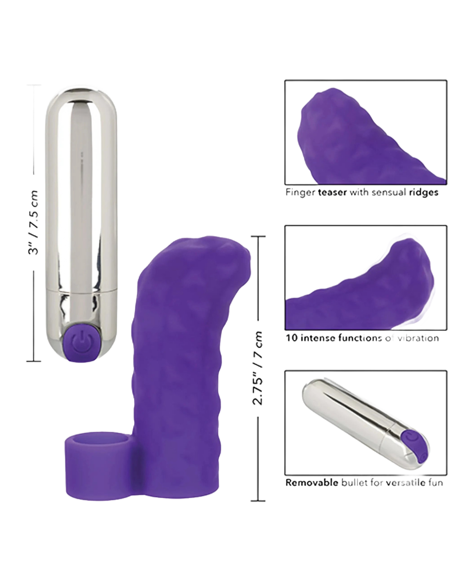 INTIMATE PLAY RECHARGEABLE FINGER TEASER California Exotic Novelties