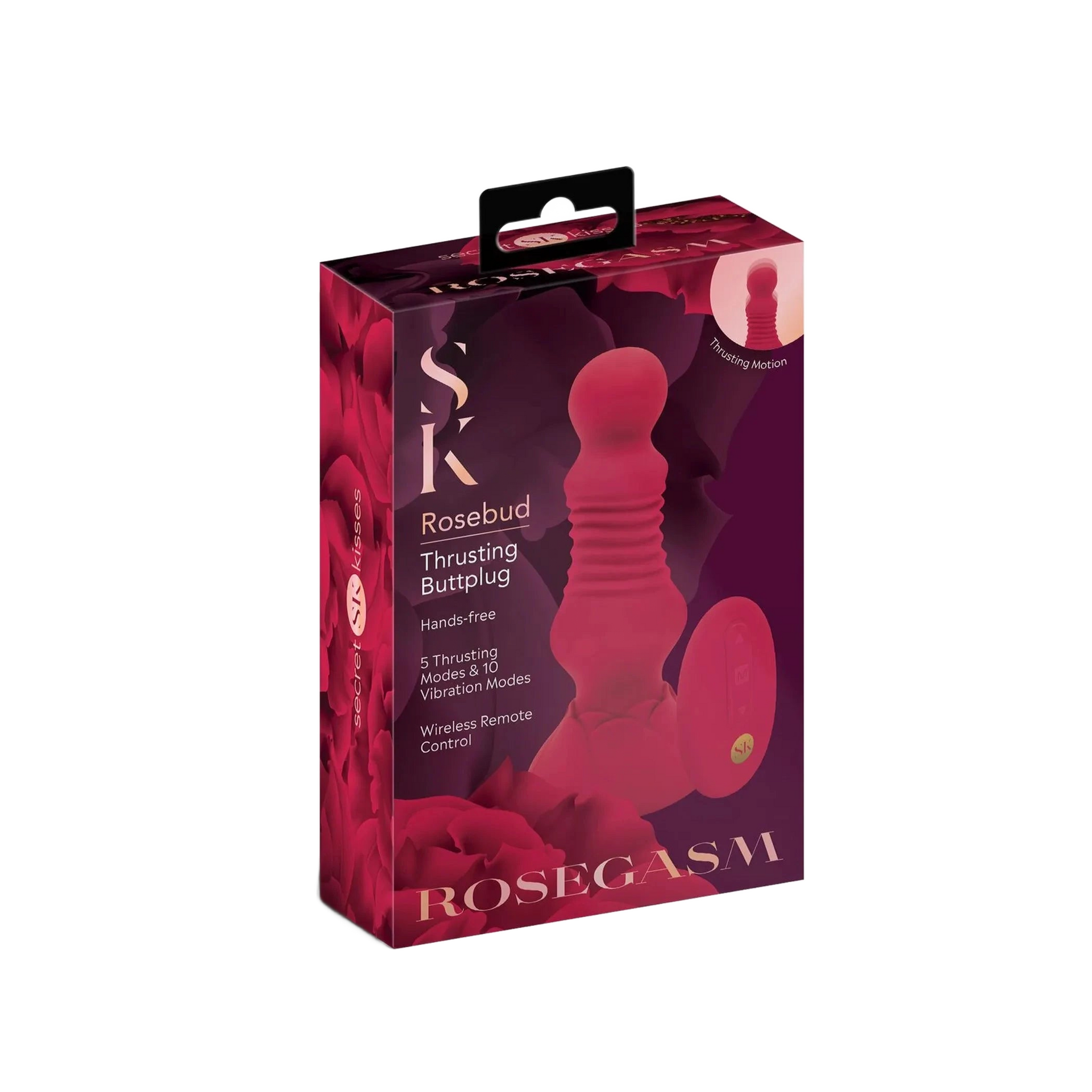 ROSEGASM REMOTE CONTROL THRUSTING ROSEBUD BUTTPLUG X-Gen Products