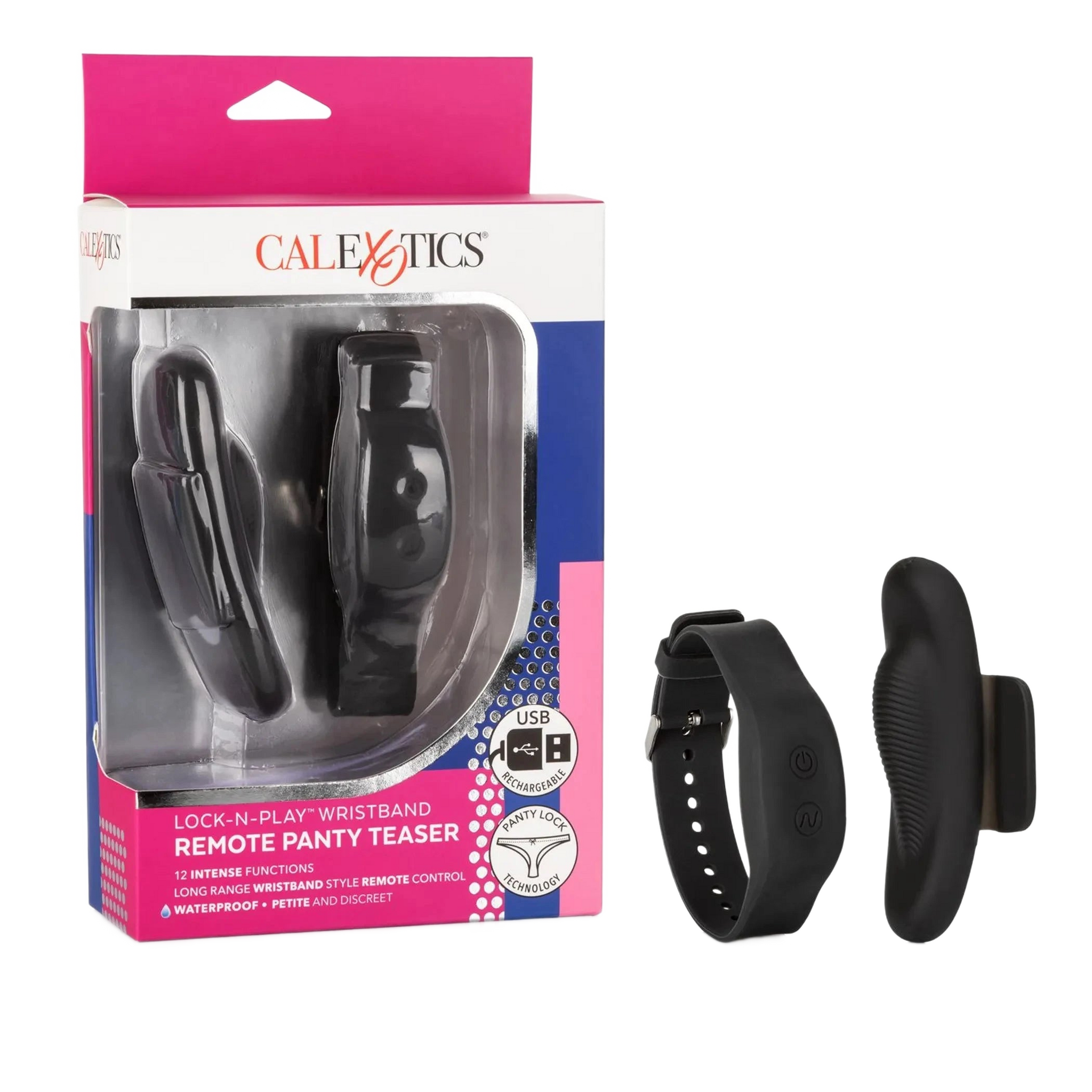 LOCK N PLAY WRISTBAND REMOTE PANTY TEASER California Exotic Novelties