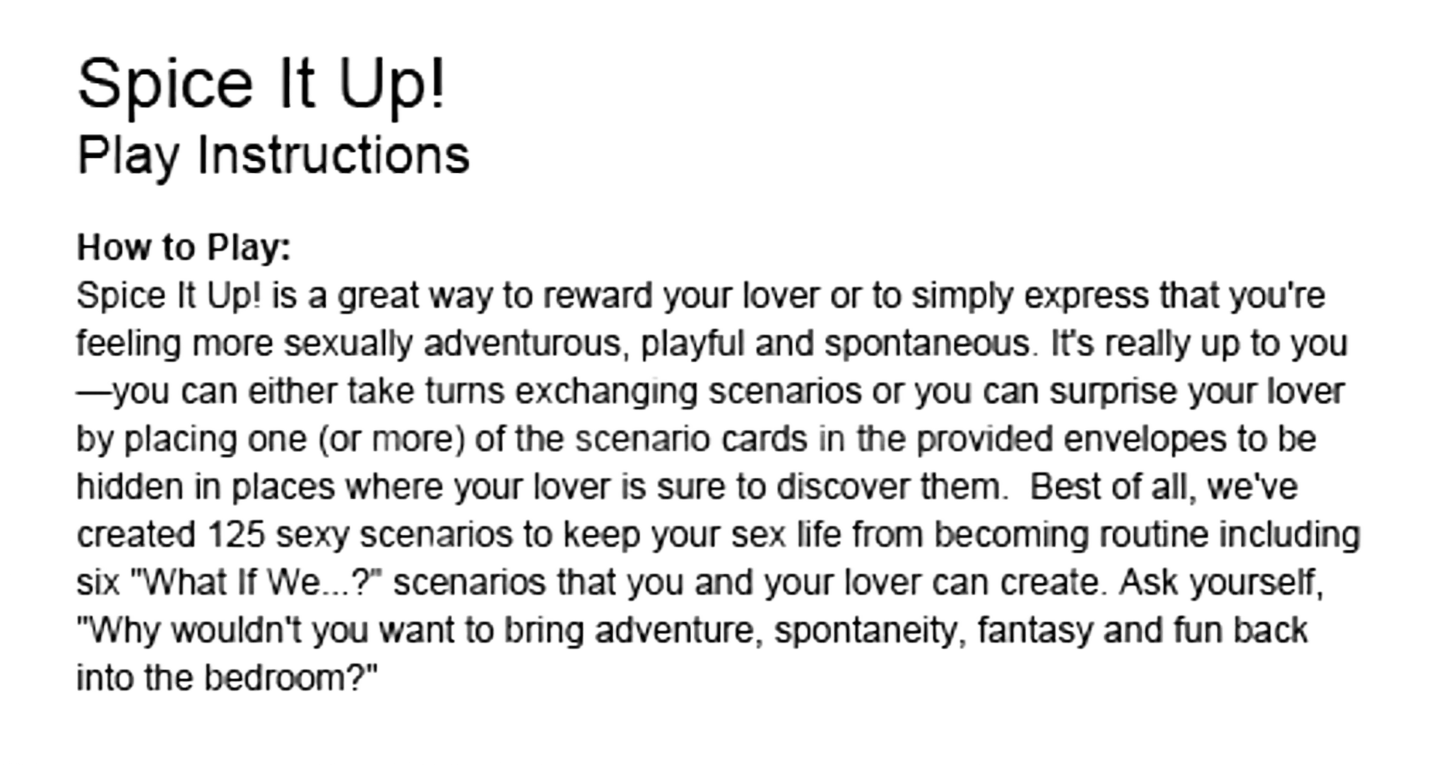 BEHIND CLOSED DOORS SPICE IT UP Little Genie