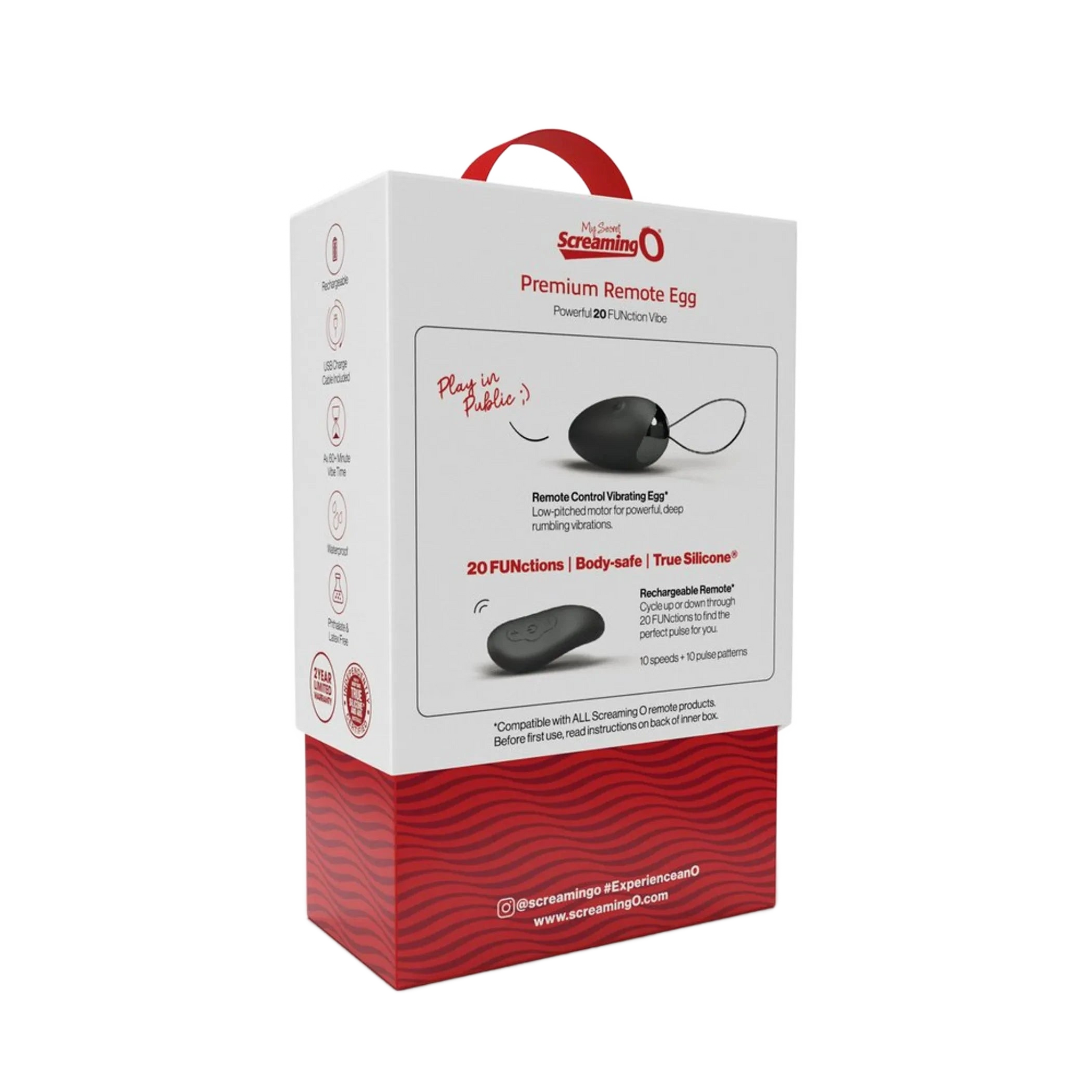 SCREAMING O MY SECRET PREMIUM REMOTE EGG Screaming O