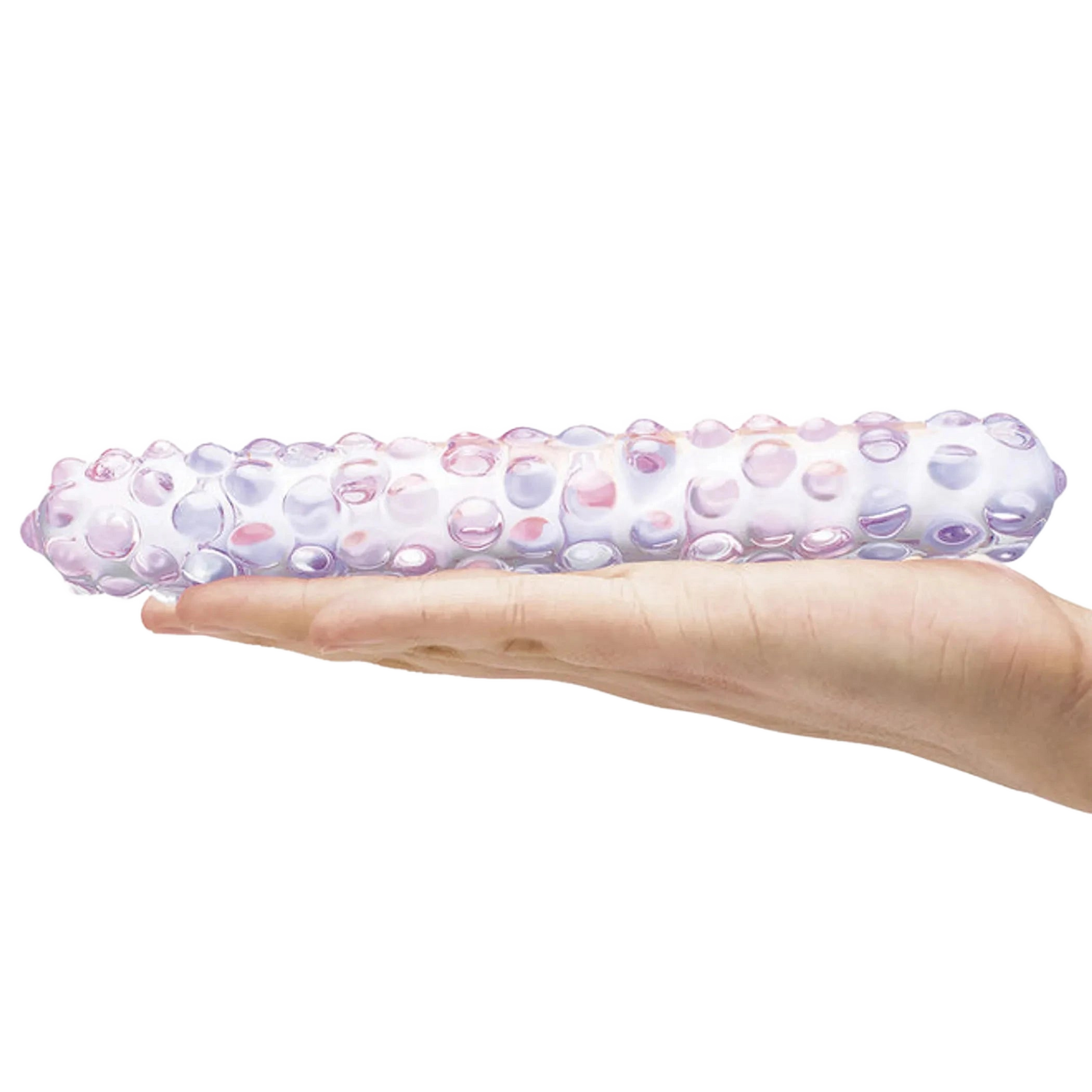 GLAS 9 PURPLE ROSE NUBBY DILDO " Electric / Hustler Lingerie