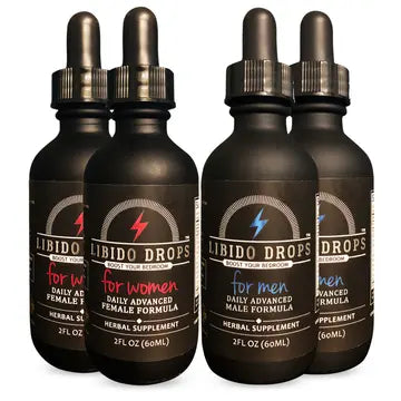 Libra Drops for Couples pack — two bottles for her and two for him by Libido Drops™
